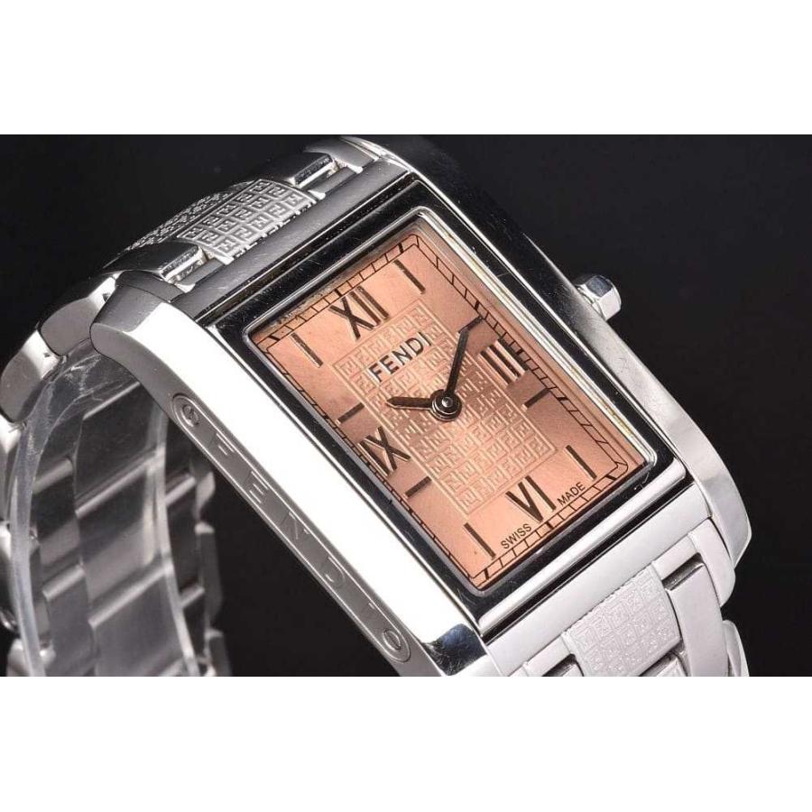 ◇稼働品 FENDI 7600L ループ ピンク文字盤 レクタン ズッカ FENDI（フェンディ） FENDI 015-7600M-363 ループ リバーシブル 反転