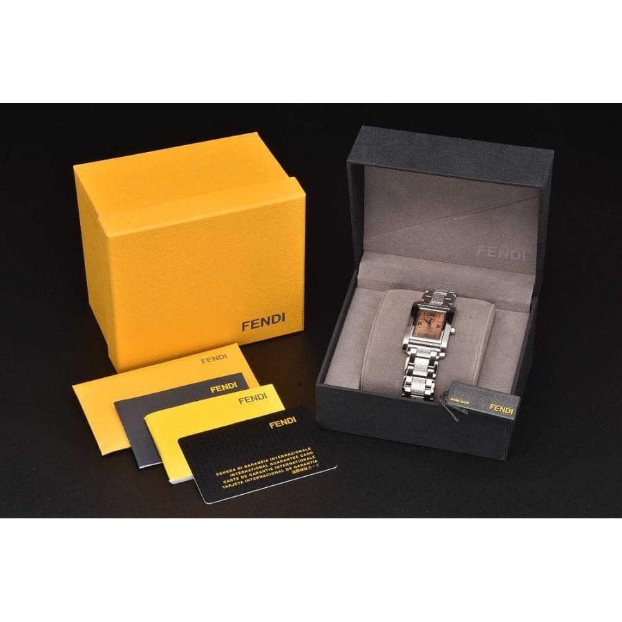 63 稼働 FENDI　メンズ 時計　7600M 箱付き　スクエア ゴールド FENDI（フェンディ） FENDI 015-7600M-363 ループ リバーシブル 反転