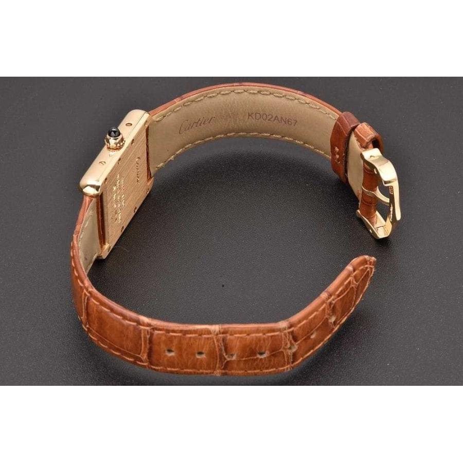 カルティエ タンク ルイ カルティエ SM W1529856 Cartier 腕時計 アイボリー文字盤 中古)CARTIER カルティエ タンク ルイ カルティエ SM W1529856 YG