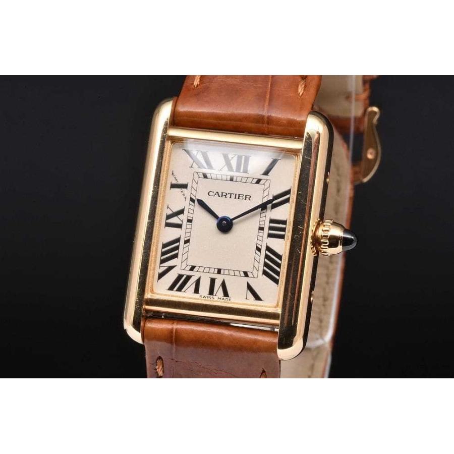 カルティエ タンク ルイ カルティエ SM W1529856 Cartier 腕時計 アイボリー文字盤 TANK（Cartier） カルティエ W1529856 タンク ルイ SM レディース
