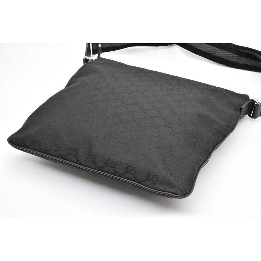 GUCCI ショルダーバッグ GGナイロン ナイロンキャンバス ブラック GUCCI（グッチ） GGナイロン キャンバス ショルダーバッグ ブラック