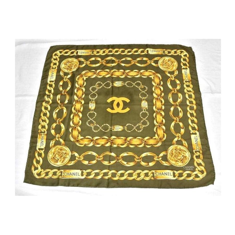 CHANEL（シャネル） ココマーク チェーンモチーフ スカーフ カレ