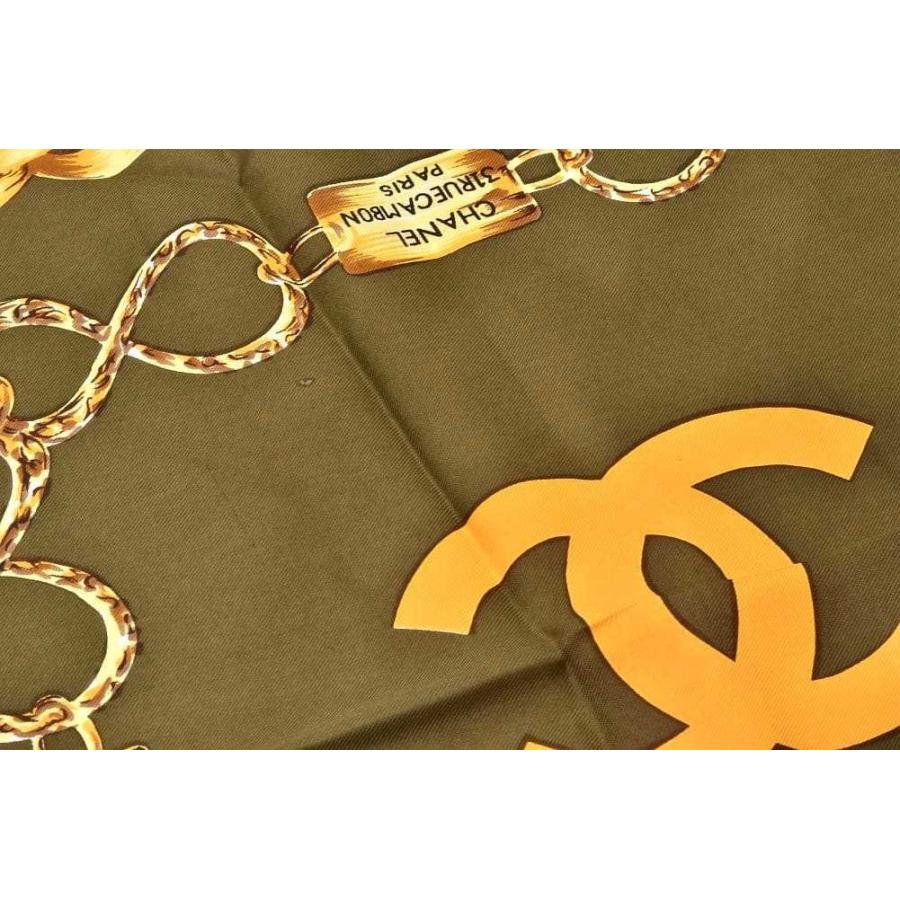 CHANEL（シャネル） ココマーク チェーンモチーフ スカーフ カレ