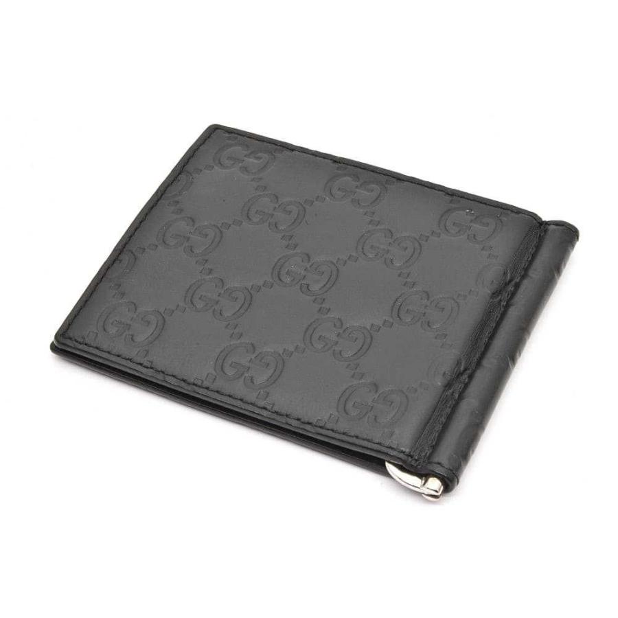 GUCCI（グッチ） シグネチャー グッチシマレザー マネークリップ 二