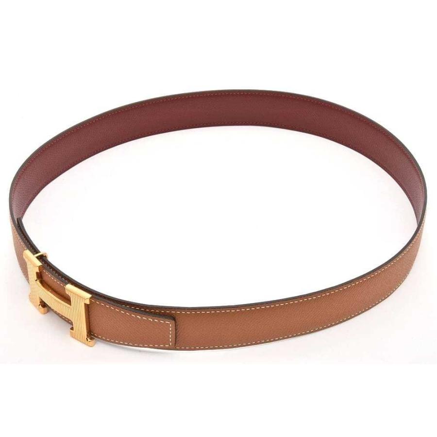 HERMES（エルメス） Hストリエ リバーシブルベルト Hベルト レザー