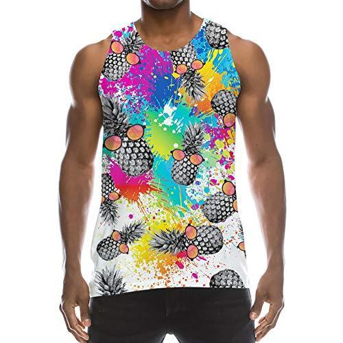 新色登場 Tuonroad メンズ 3dグラフィックプリントタンクトップ クールマッスルノースリーブtシャツ ジムワークア 正規取扱店 Mercurytechnologies Mn Com