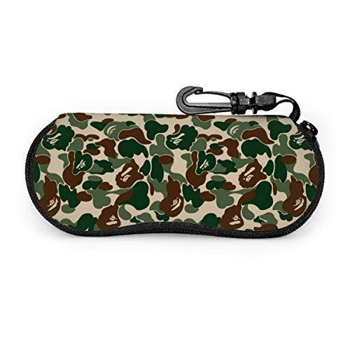 在庫一掃最安挑戦 サングラスケース カモフラージュ落書き 旅行用 ポータブル ネオプレン ジッパー 眼鏡ケース フック付 保障できる Www Skylanceronline Com
