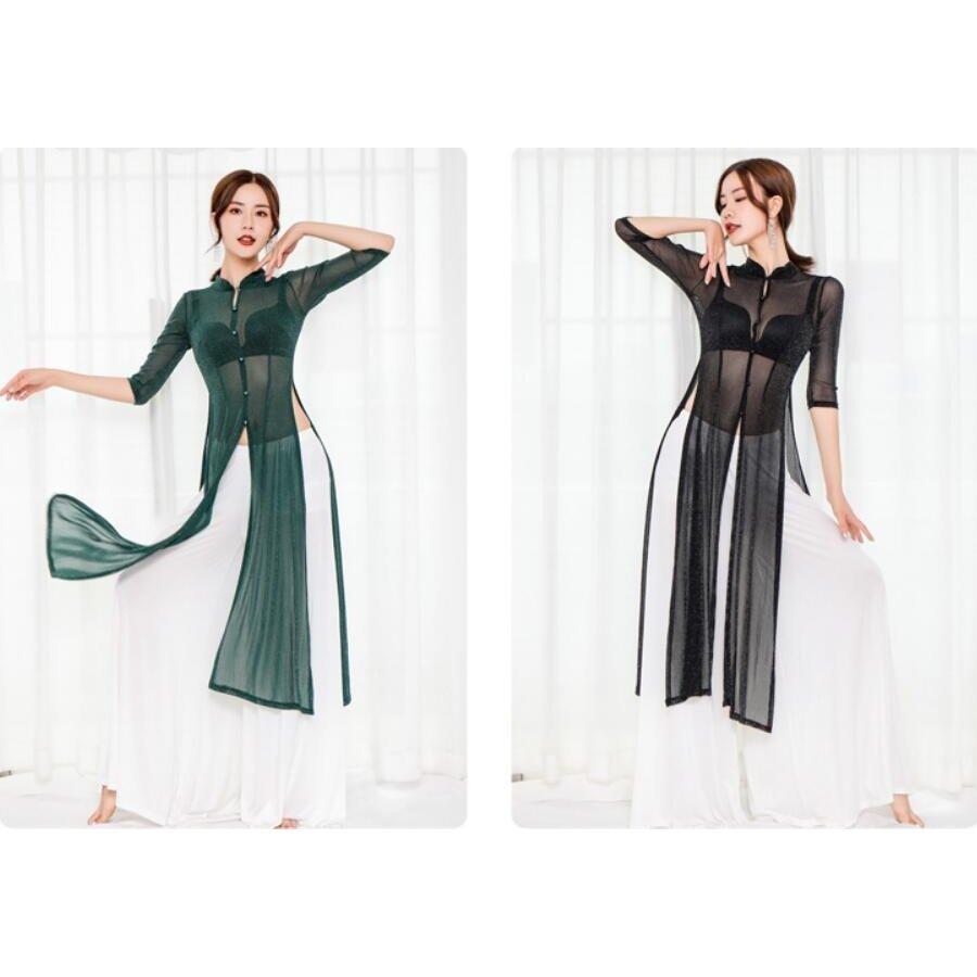 超特価sale開催 レディースロングワンピース 華風踊り ダンス衣装 ガウチョパンツ Materialworldblog Com