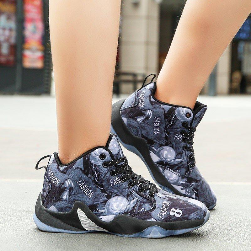 バスケットボールシューズ メンズ ハイカット スニーカー レディース 靴 スポーツシューズ 防滑 男女兼用 アウトドア 特別セーフ 衝撃 耐久 カップルお揃い