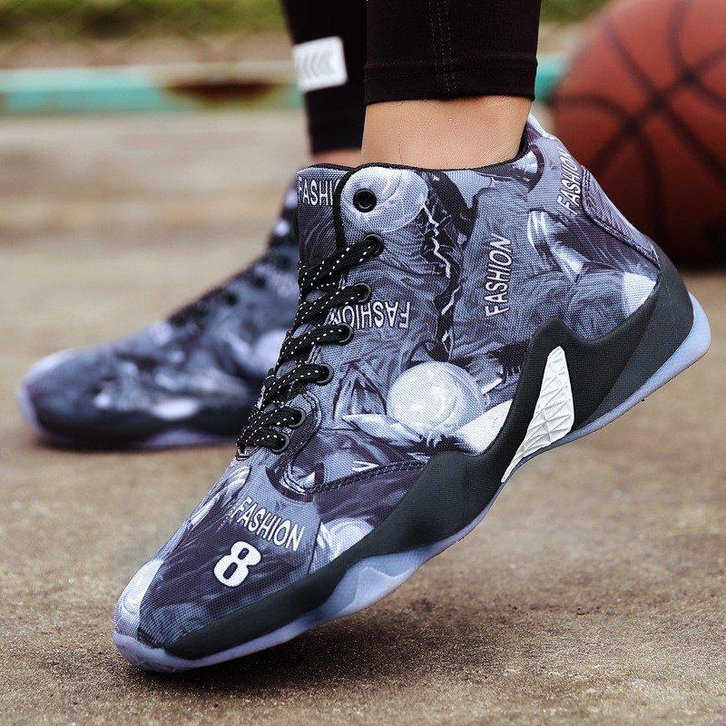 バスケットボールシューズ メンズ ハイカット スニーカー レディース 靴 スポーツシューズ 防滑 男女兼用 アウトドア 特別セーフ 衝撃 耐久 カップルお揃い