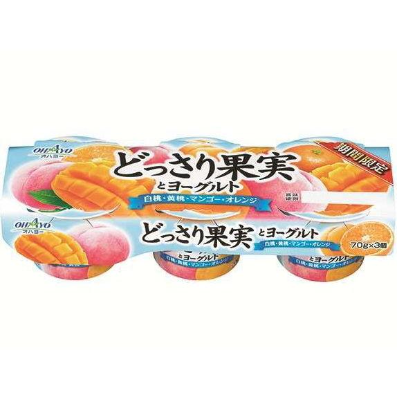 果実とヨーグルトのハーモニージュース 岡山県】【岡山市中区】【オハヨー乳業】どっさり果実とヨーグルト3P
