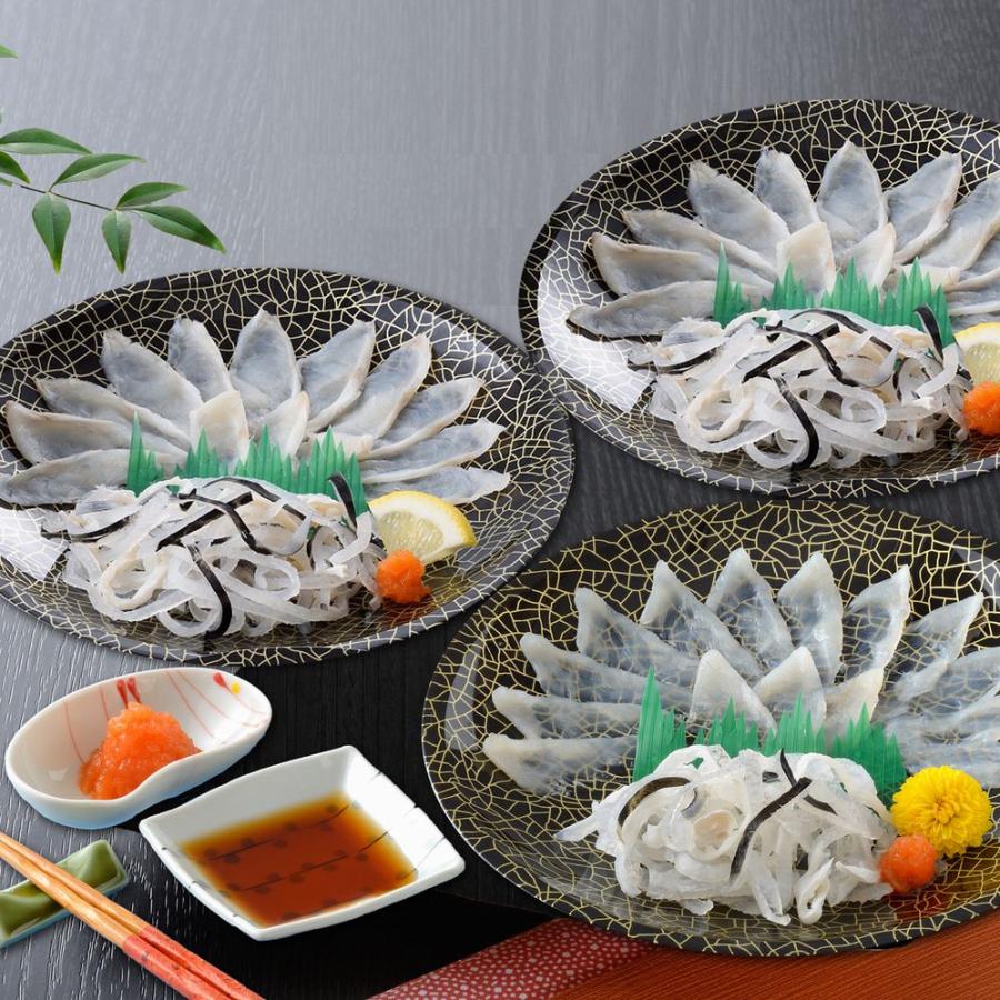 山口【送料無料】『ふぐ薄造り詰め合わせ』（フグ、ふく、河豚