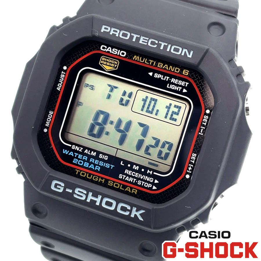 電波ソーラー CASIO カシオ G-SHOCK ジーショック メンズ レディース 腕時計 デジタル表示 タフソーラー 電波受信機能 ブラック  20気圧防水 GW-M5610U-1