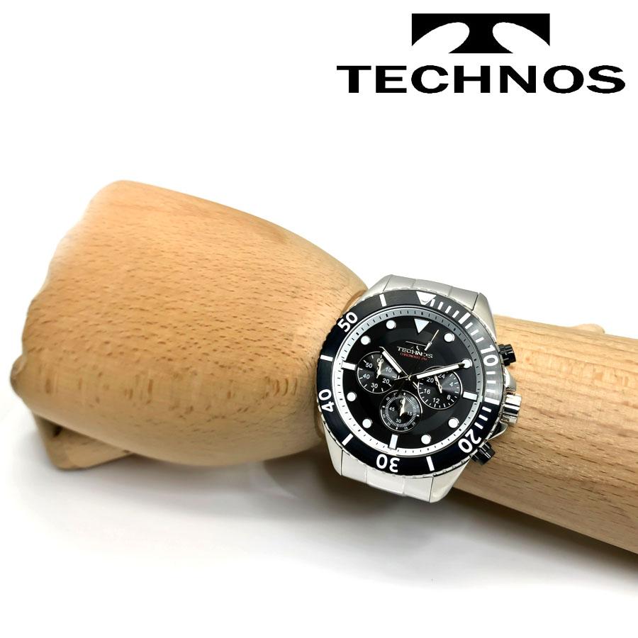 TECHNOS テクノス CHRONOGRAPH クロノグラフ メンズ 腕時計 5気圧防水 ステンレススチール アナログ 24時間針 T6B83TB｜yamaguchitradhing｜06