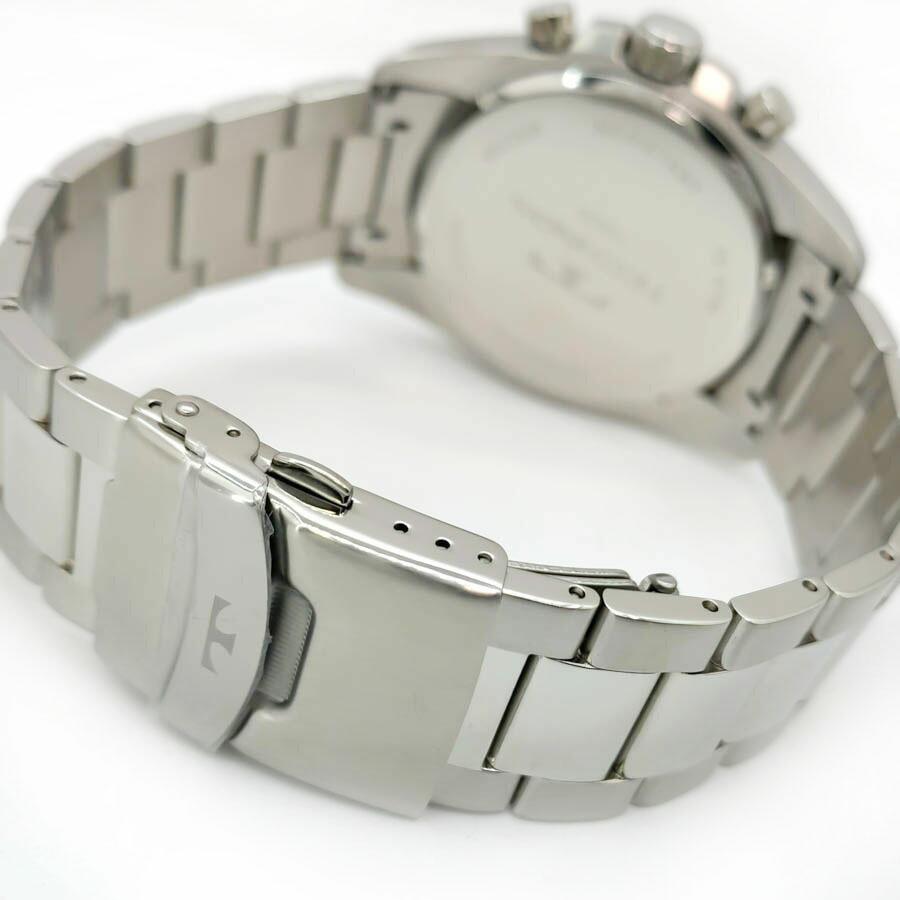 送料無料 テクノス TECHNOS メンズ クォーツ 腕時計 ラウンド 10気圧防水 クロノグラフ アナログ ステンレス シルバー t8638ss