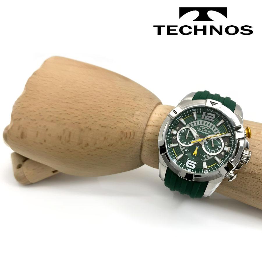 TECHNOS テクノス CHRONOGRAPH クロノグラフ メンズ 腕時計 10気圧防水 シリコンベルト ストップウォッチ T8B81SM｜yamaguchitradhing｜06