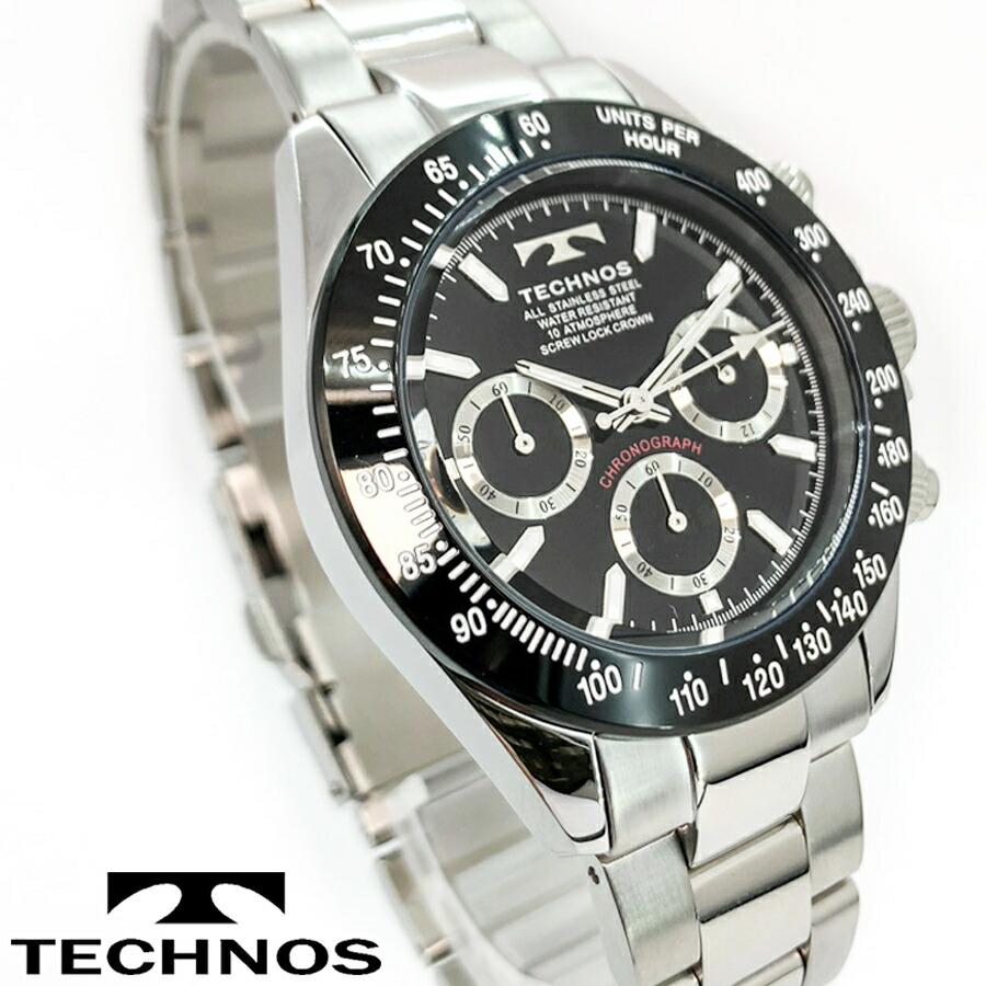 新品 テクノス TECHNOS 腕時計 メンズ 男性用 10気圧防水 100M防水