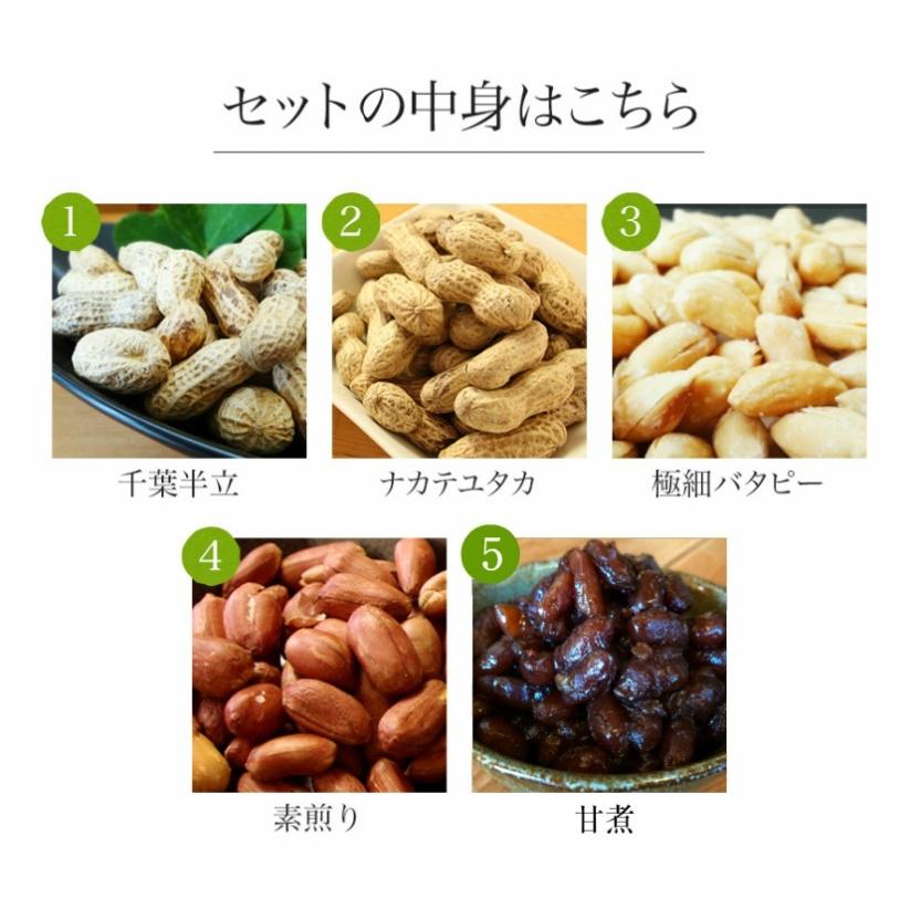 千葉県産落花生 5種詰め合わせ ベーシックギフトセット 竹 お歳暮
