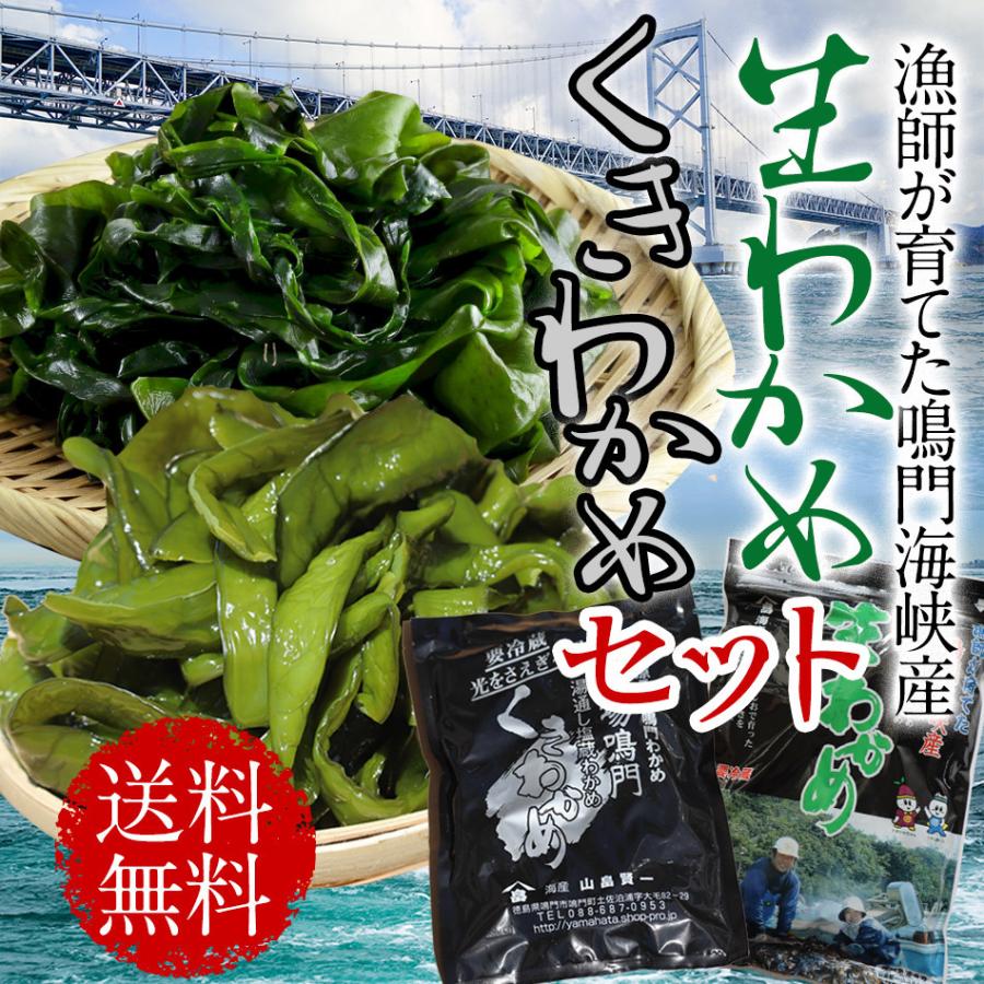 山畠海産 生わかめ くきわかめ 生わかめ500g＆茎わかめ300gセット