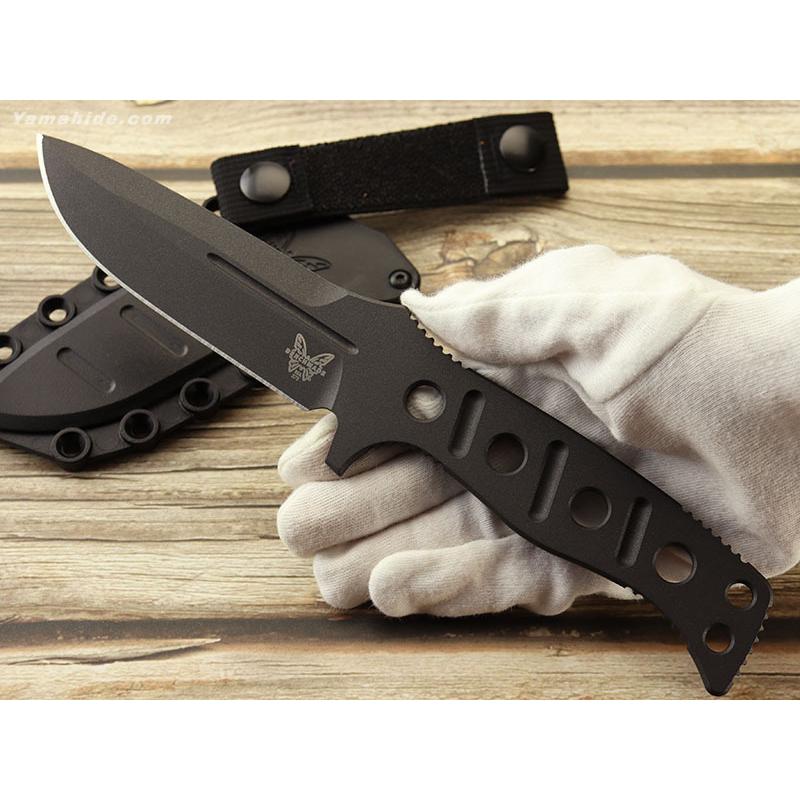 ベンチメイド 375BK-1 フィクスド アダマス ブラック シースナイフ 