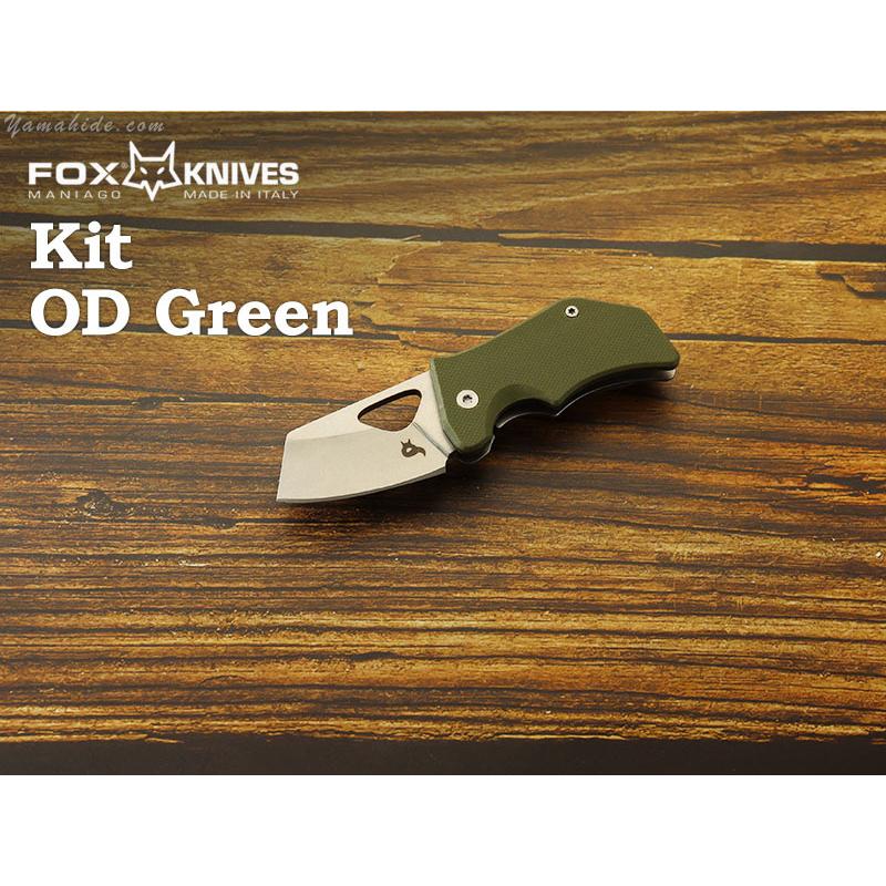 ブラック フォックス 01FX908 キット ODグリーン フレームロック ミニナイフ 折り畳みナイフ,Black Fox Kit OD Green  folding knife :bok01fx908:世界のナイフ 山秀 ヤフー店 - 通販 - Yahoo!ショッピング