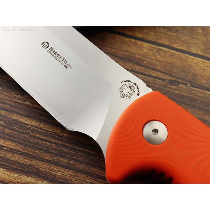 マセリン ブッシュクラフトナイフ ハンティング 978/G10A G10