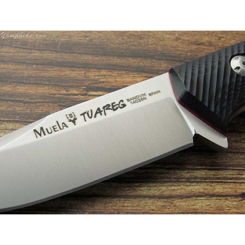 ムエラ TUAREG-10M トゥアレグ 黒青マイカルタ シースナイフ Muela 