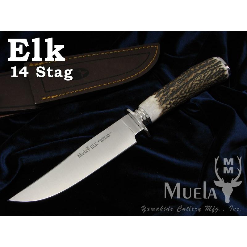 ムエラ ELK-14AI エルク 146mm スタッグハンドル シースナイフ : 世界