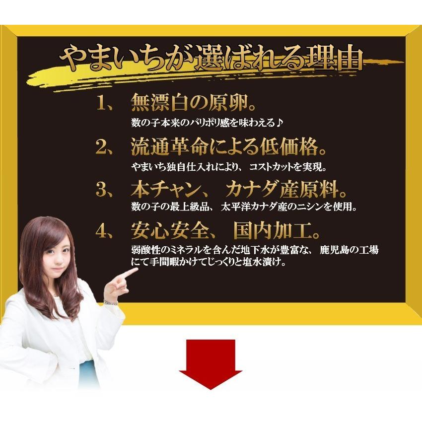 2020年新物 メール便送料無料 塩数の子/数の子　無漂白　折れ　400ｇ　カナダ産　品番107の400ｇ版｜yamaichi-rise｜06