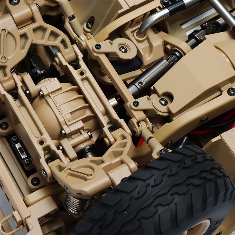 正規品 1101-07　ラジコン ＪＥＥＰ HG P408 1/10 2.4G 4WD 16CH 30km / h RcモデルカーUS4X4軍用車両トラック、バッテリー充電器なし - イエロー 【NAN1163027361】(42400円)