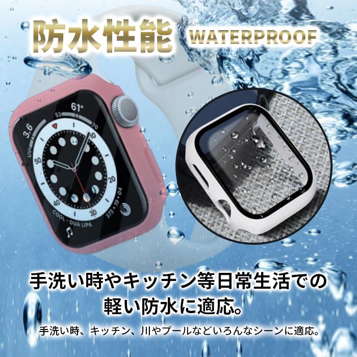 アップルウォッチ カバー ケース 45mm 44mm 40mm 41mm 8 se 7 9 apple watch se ゴールド 防水 9H 高級感｜yamakawa-shop｜22