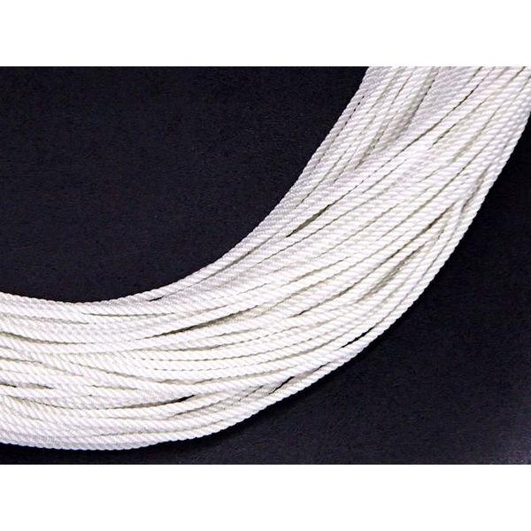 テトロン 3本撚ロープ 4.0mm 白(染なし) 100m 脇漁具 : 山和 テトロン 3本撚ロープ 4.0mm 白(染なし) 100m 脇漁具 : 山和