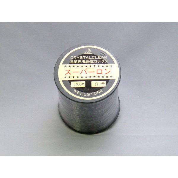 スーパーロン 8号 1000m 漁業専用 ボビン巻き 長尺テグス : 山和