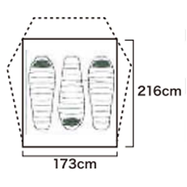 SLUMBER JACK スランバージャック NIGHTFALL 3/Gray A58755717 テント グレー 三人用（3人用）｜yamakei02｜03