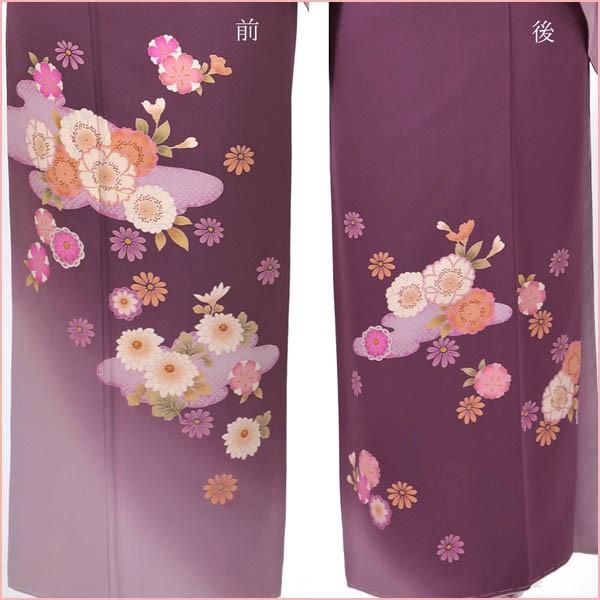 訪問着 正絹 仕立て上がり Osikiri Moe 着物 単品 紫 結婚式 入学式 入園式 卒業式 卒園式 袷 すぐに着られる 礼装 フォーマル 女性 レディース |  | 04