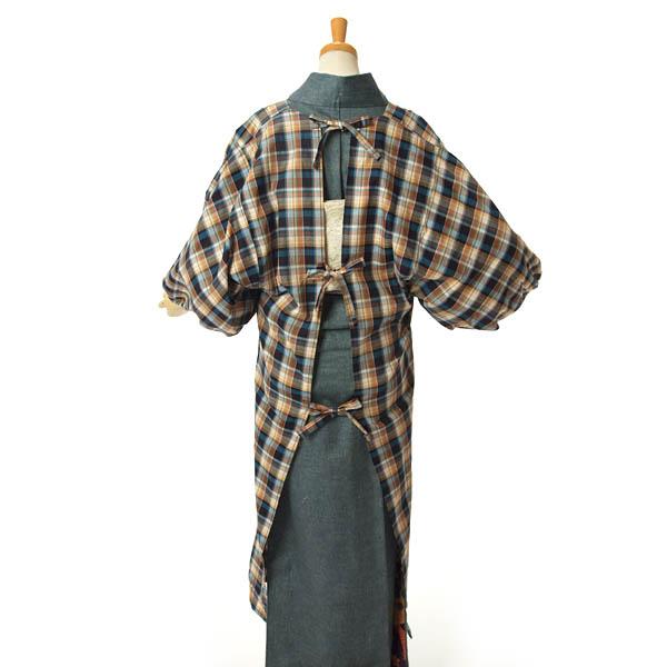 割烹着 ロングかっぽう着 水屋着 オリジナル 120cm ロング丈