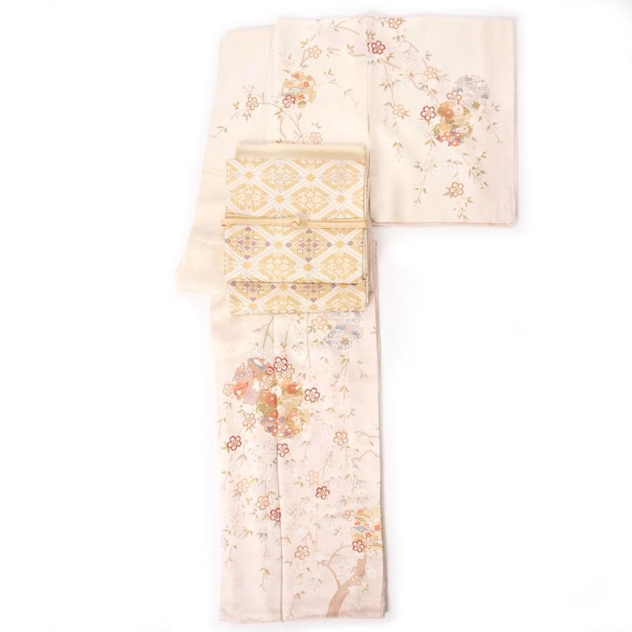 訪問着 単品 レディース 着物 仕立て上がり 正絹 袷 裏付き Lサイズ 春 秋 冬 古典 礼装 結婚式 披露宴 入学式 卒業式 結納 お茶席 七五三 ピンク |  | 01