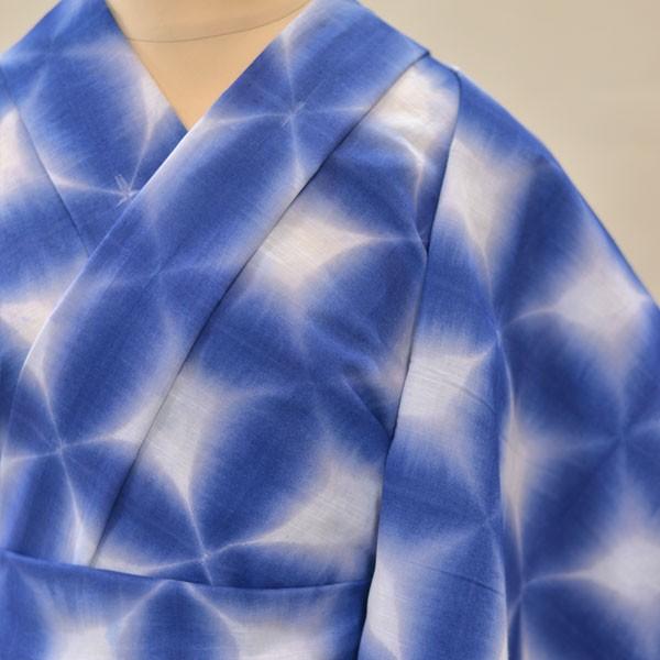 浴衣 反物 ワイドサイズ 幅広 伝統工芸 有松鳴海絞 雪花の画像