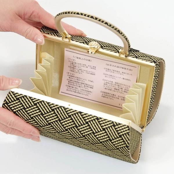 和装バッグ 組織バック 正絹 三軸組織 京都西陣織元謹製 フォーマル