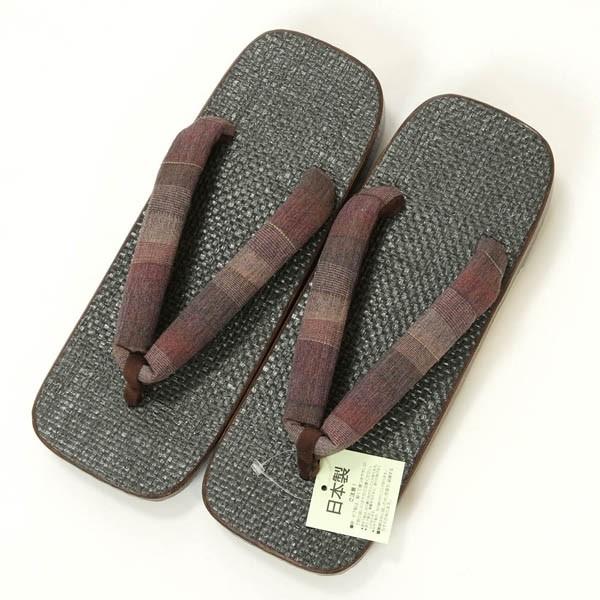 紳士 下駄 Lサイズ 網代 桐 太め鼻緒 歩きやすい 日本製 ギフト プレゼント 父の日ギフトにも |  | 02