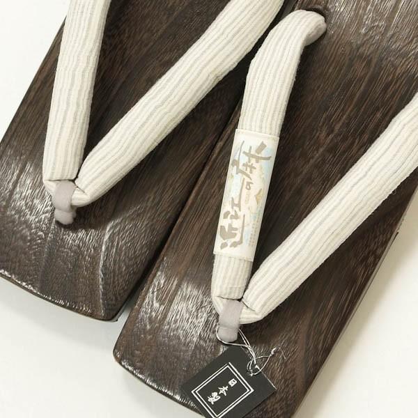 紳士 下駄 Lサイズ 桐 近江麻太め鼻緒 歩きやすい 日本製 ギフト プレゼント 父の日ギフトにも |  | 01