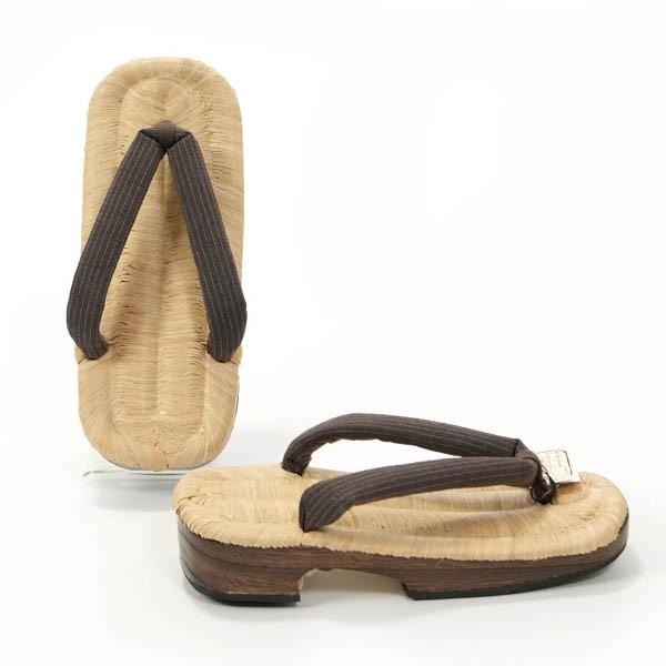 雪駄 下駄 メンズ Lサイズ 竹皮 桐台 太め鼻緒 ギフト プレゼント 父の日ギフトにも | 