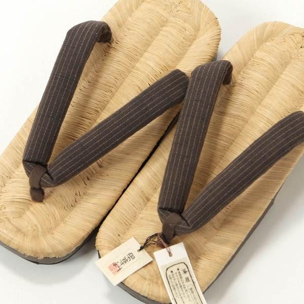 雪駄 下駄 メンズ Lサイズ 竹皮 桐台 太め鼻緒 ギフト プレゼント 父の日ギフトにも |  | 02