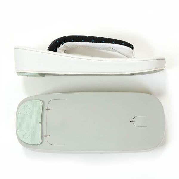 雪駄 メンズ Lサイズ 厚め台 太め鼻緒 カジュアル 草履 男性用 履物 マット台 白 ギフト プレゼント 父の日ギフトにも |  | 01