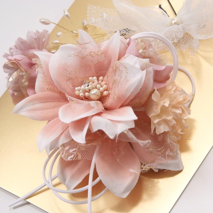 髪飾り 振袖 成人式 袴 4個セット Uピン シャルマン 花 レース リボン 可愛い おしゃれ 日本製 ピンク |  | 02