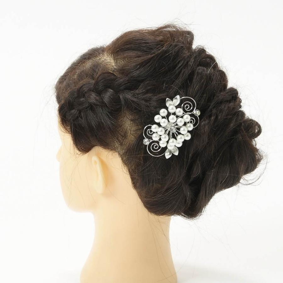 髪飾り 和装 かんざし 大きいタイプ シルバー フォーマル 礼装 振袖 訪問着 留袖 入学式 卒業式 ギフト プレゼントにも |  | 04