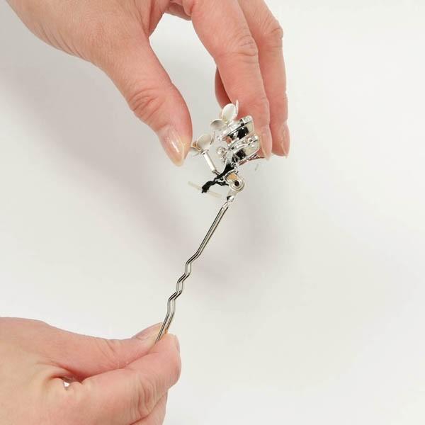 着物 髪飾り 和装 かんざし 礼装用 訪問着 留袖 梅 黄色×シルバー ギフト プレゼントにも |  | 02