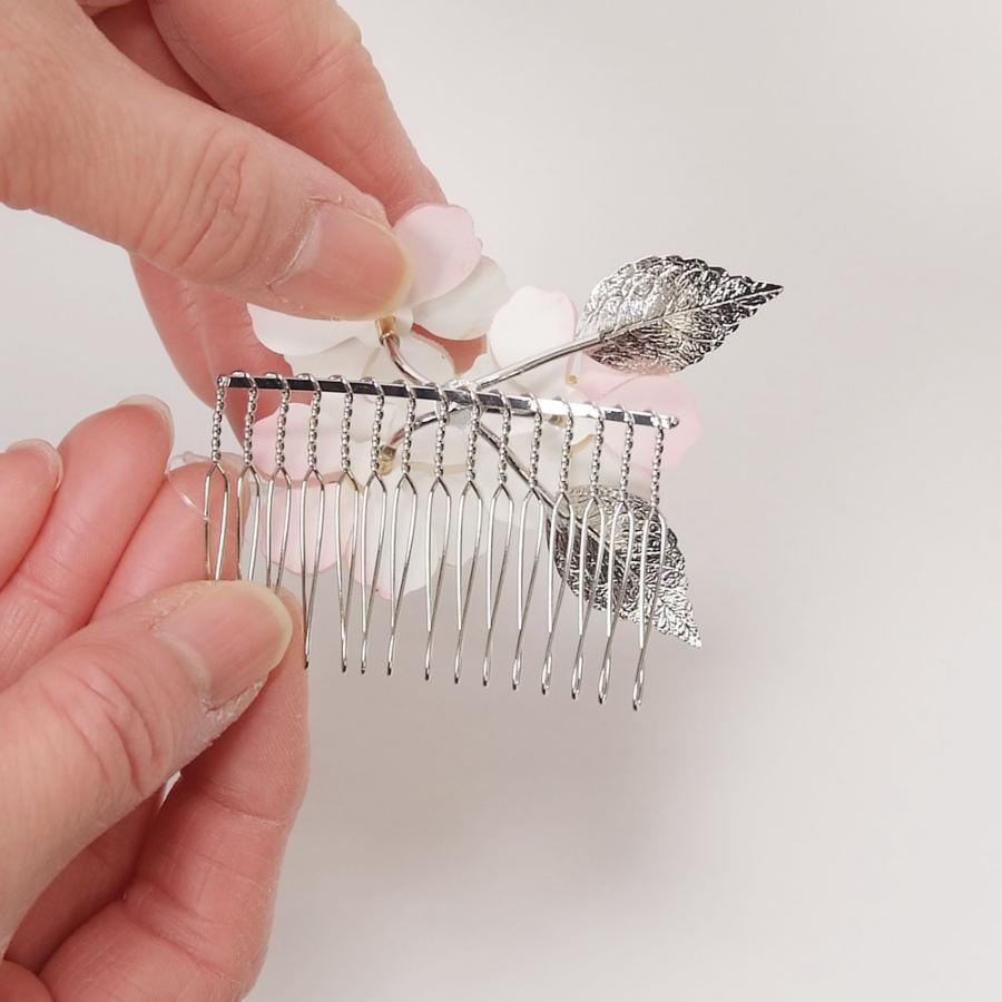 髪飾り 和装 着物 かんざし 桜 コーム 礼装用 訪問着 留袖 入学式 卒業式 結婚式 ピンク |  | 02