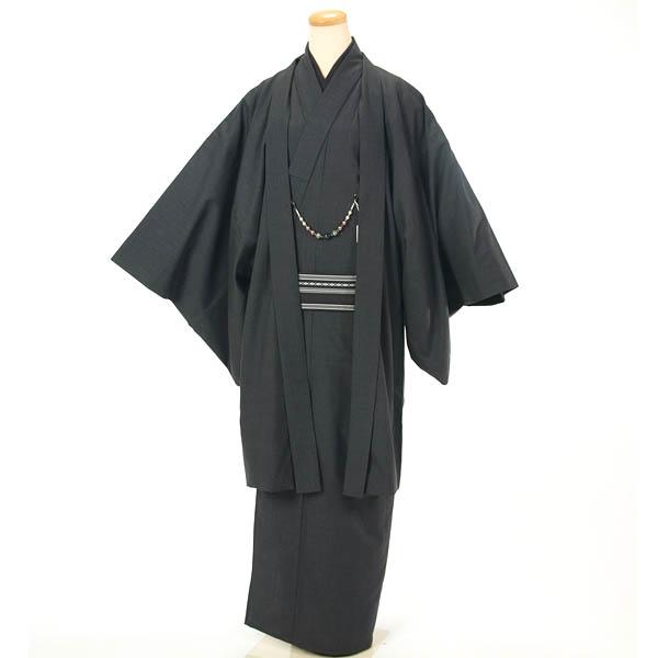 紳士 スーツ生地使用 オリジナル メンズ 着物 羽織 2点セット M・L・LL
