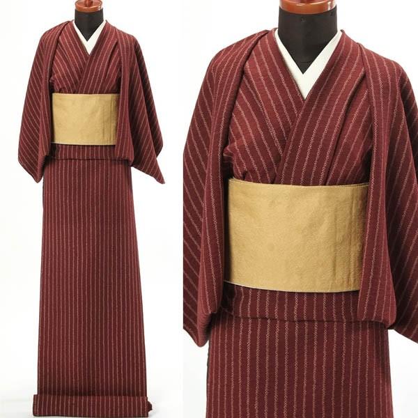 正絹 反物 絞り 小紋 嵐山よしむら ストライプ 日本製 お仕立て承りますの画像